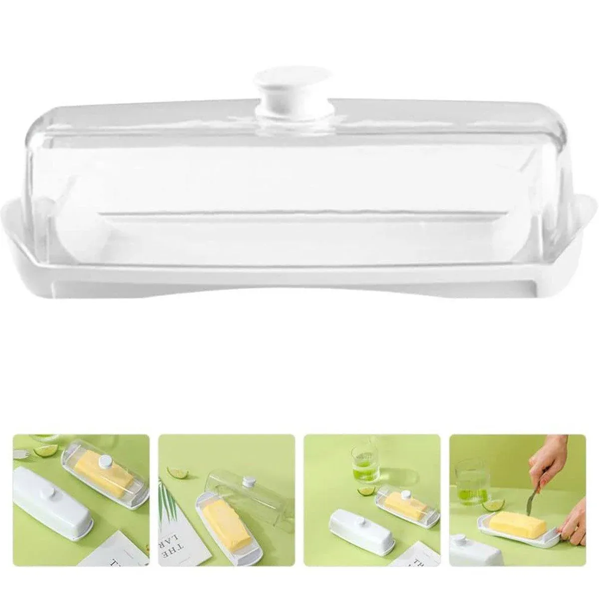 Butter Cheese Box Crisper Fruit Storage Container Multipurpose Food Organizer view 7