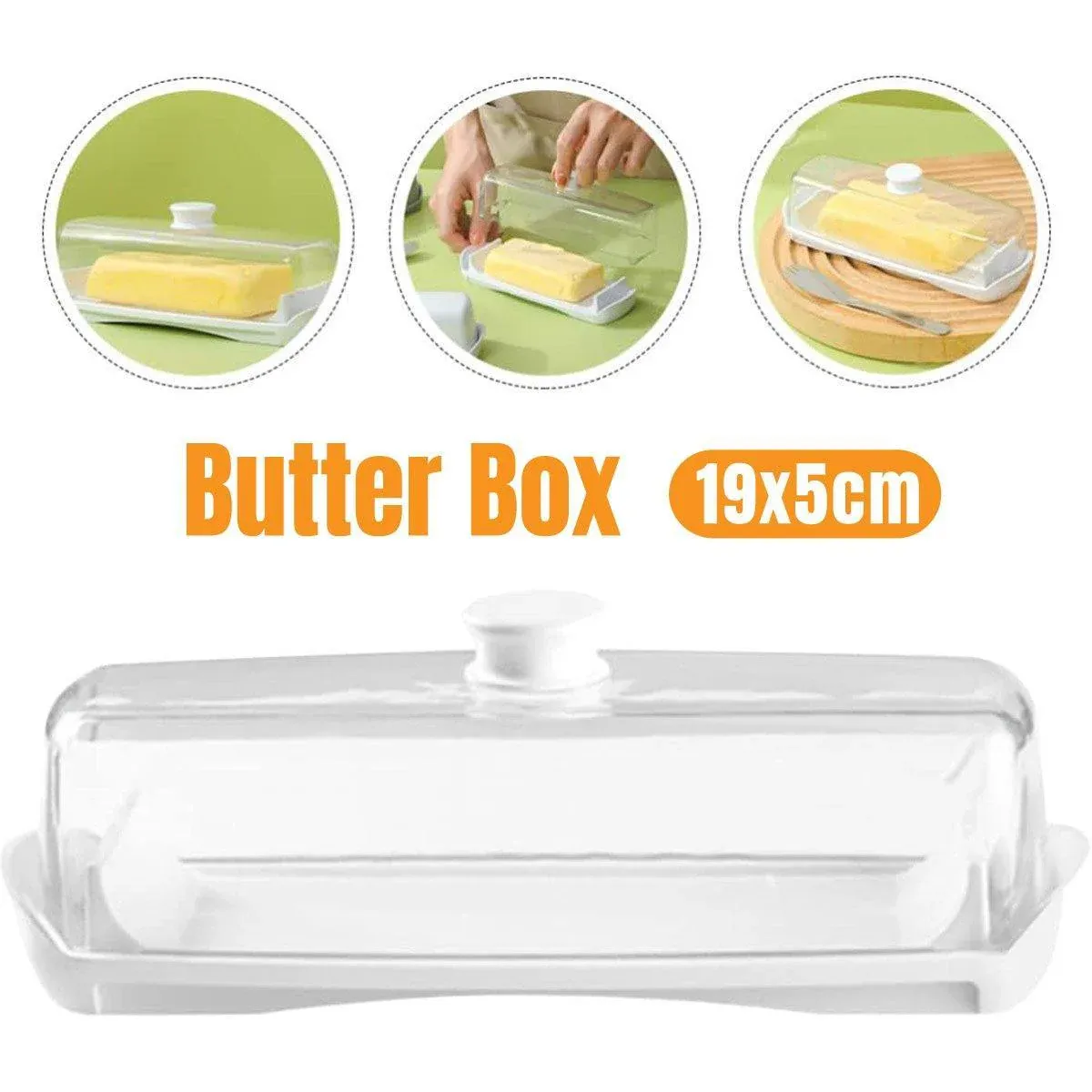 Butter Cheese Box Crisper Fruit Storage Container Multipurpose Food Organizer view 13