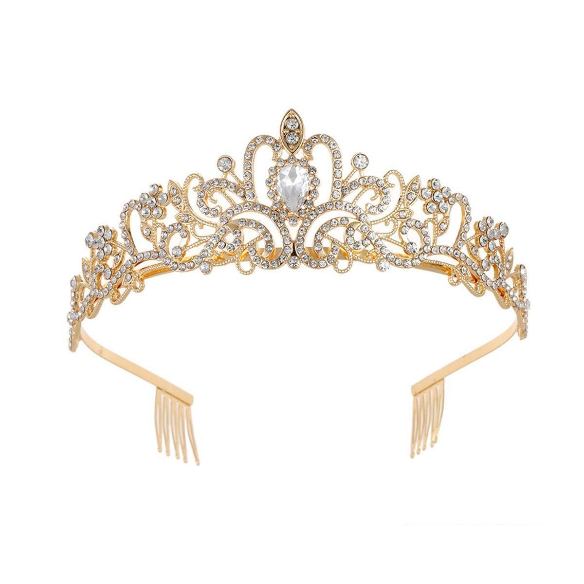 Princess Rhinestone Queen Hair Tiara Headband Hair Accessories Crystal Crown