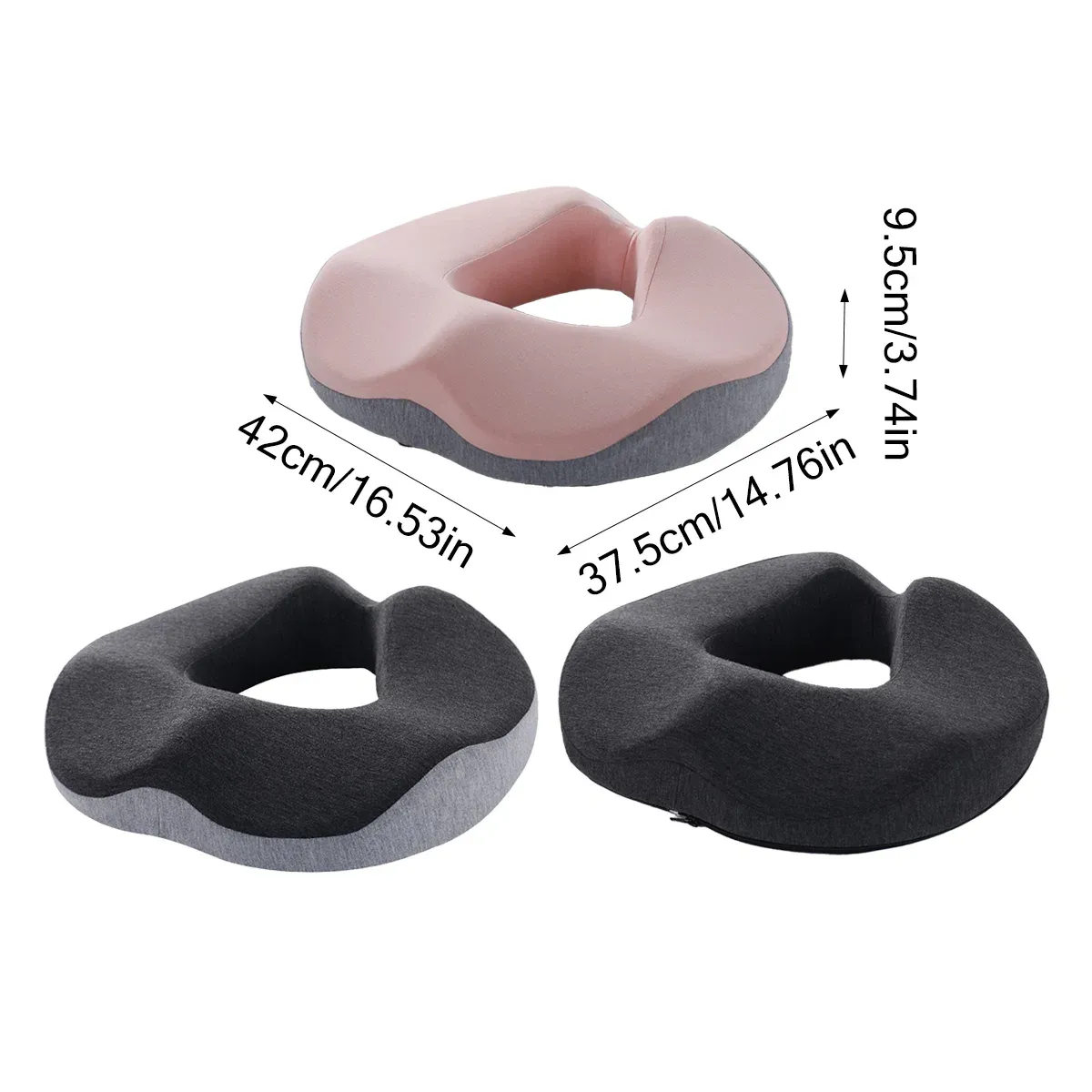 Memory Foam Seat Cushion Breathable Comfort Pad for Office Chair view 4