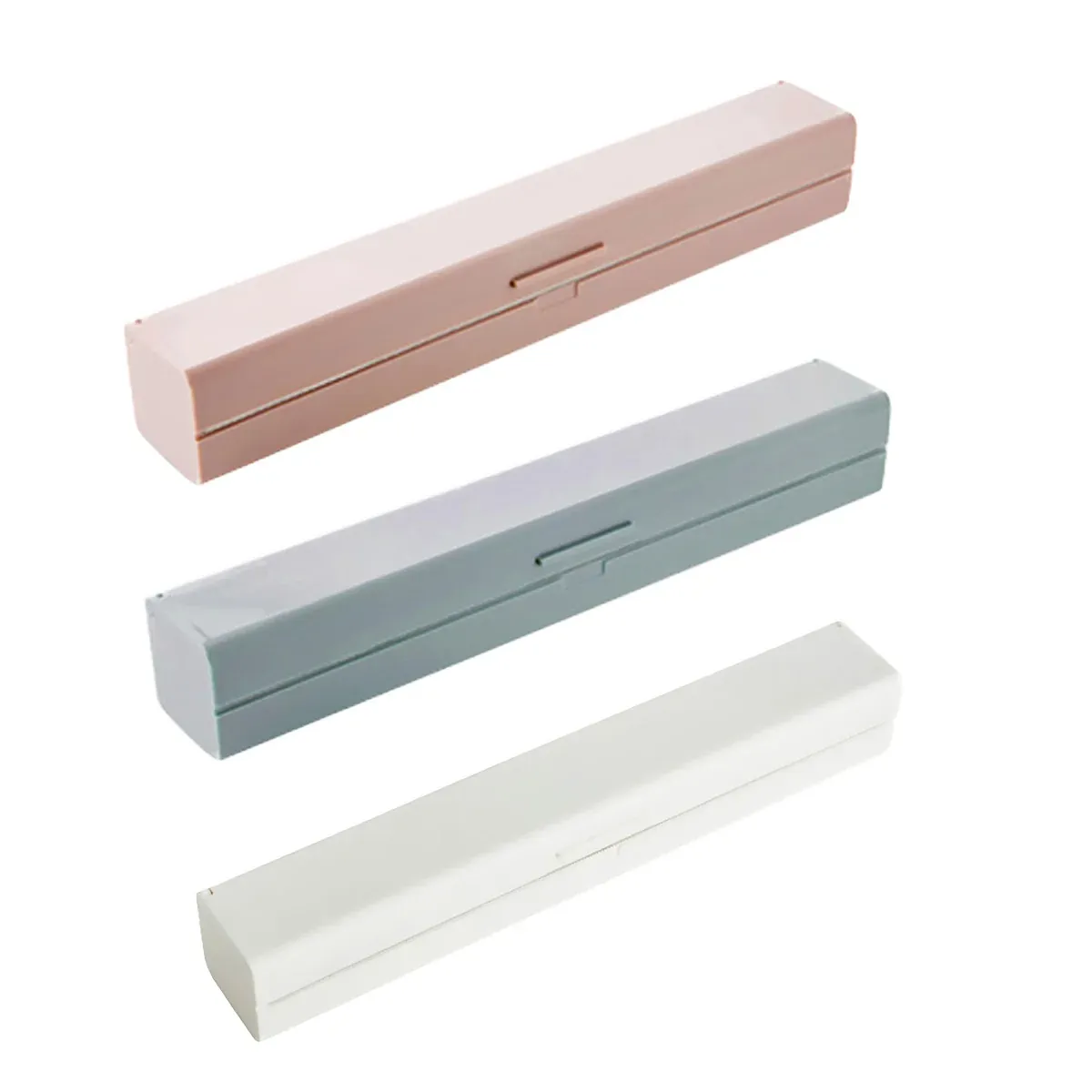 Plastic Food Wrap Dispenser Cutter Foil Cling Film Storage Holder Box Kitchen view 3