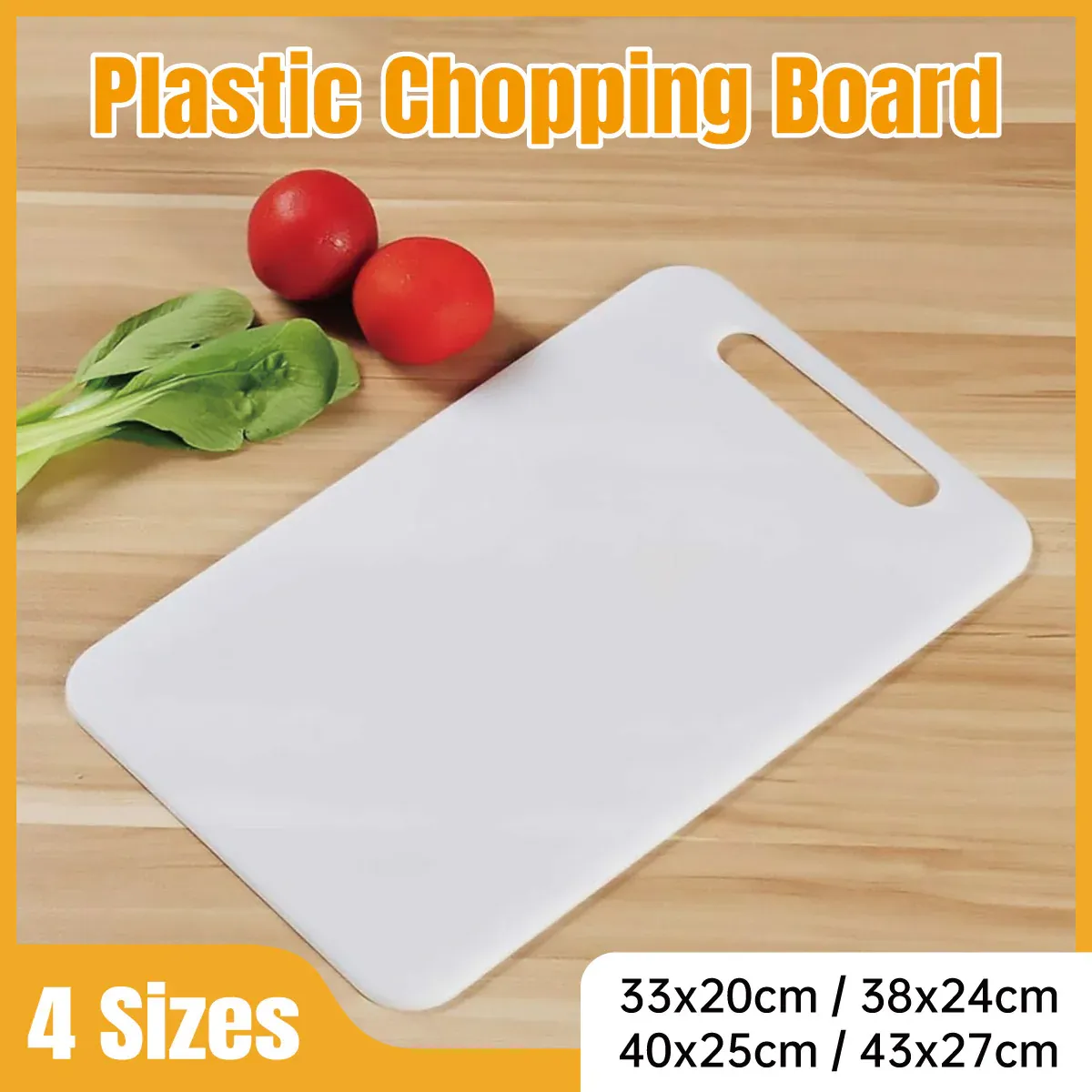 Plastic Cutting Board Small Chopping Board for Kitchen Food Prep view 2