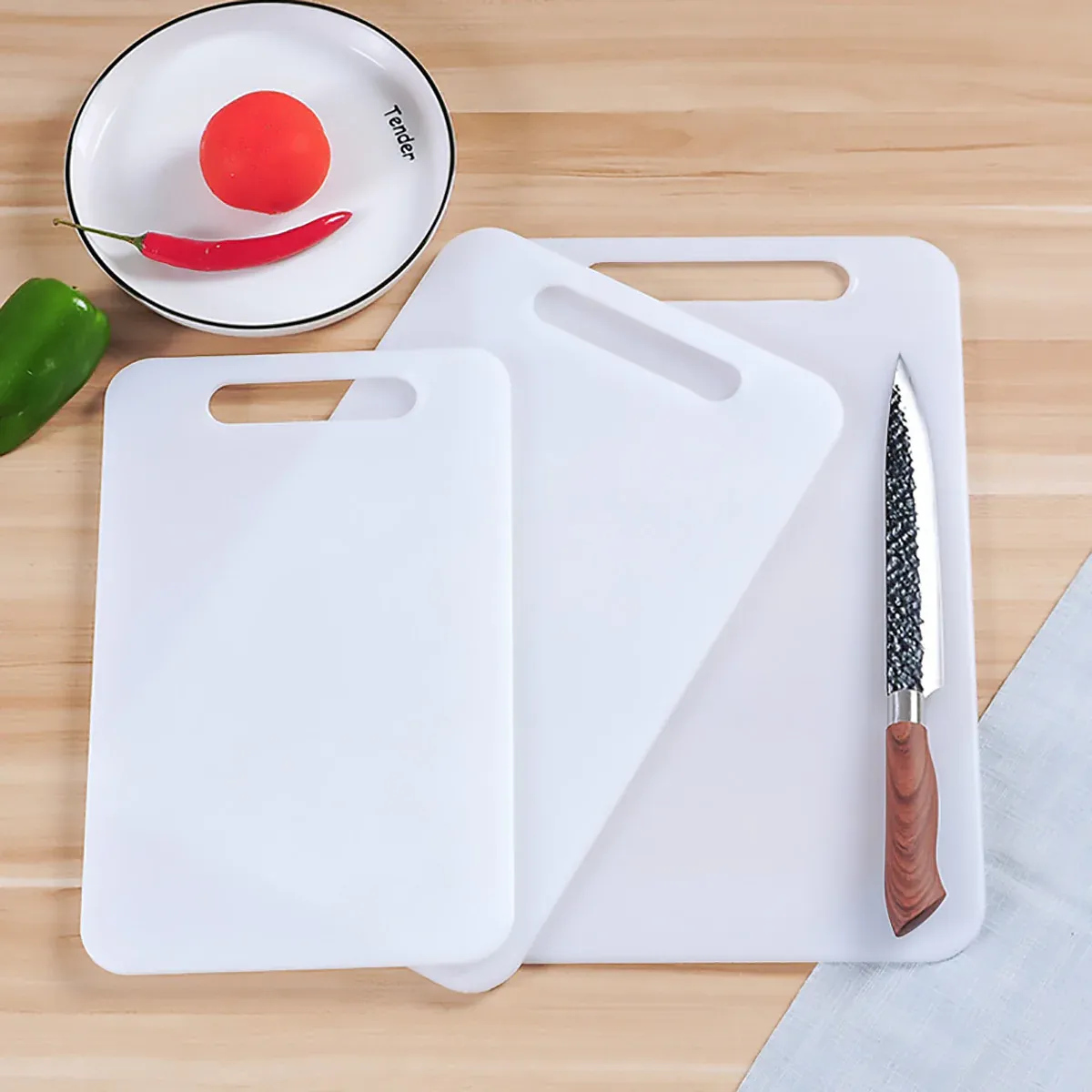Plastic Cutting Board Small Chopping Board for Kitchen Food Prep view 5