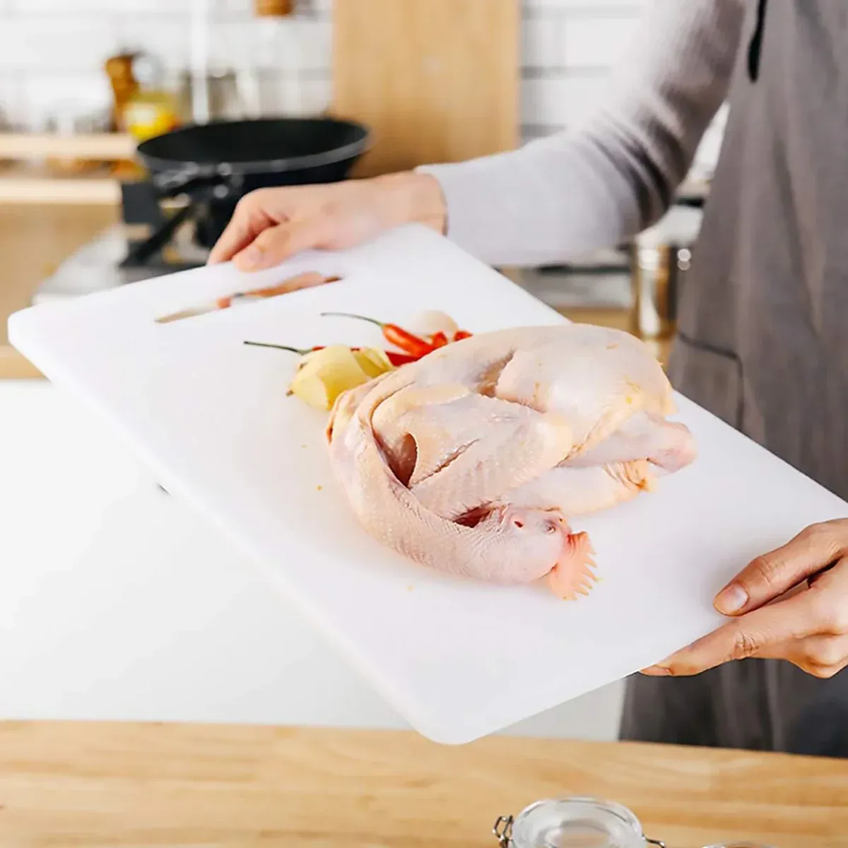 Plastic Cutting Board Small Chopping Board for Kitchen Food Prep view 6
