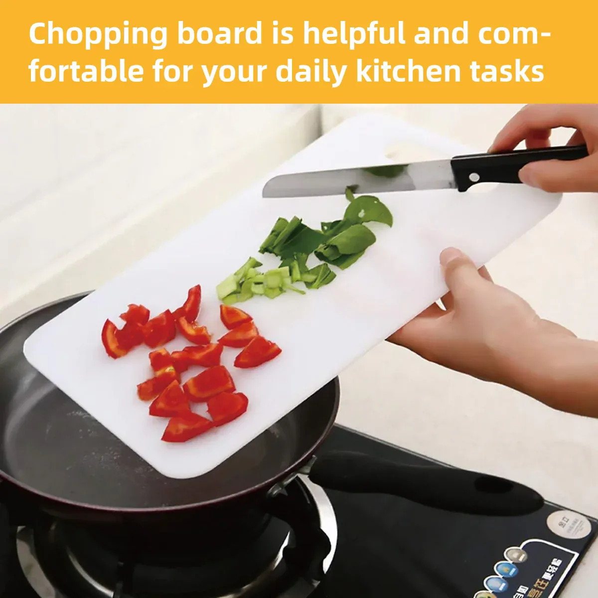 Plastic Cutting Board Small Chopping Board for Kitchen Food Prep view 7