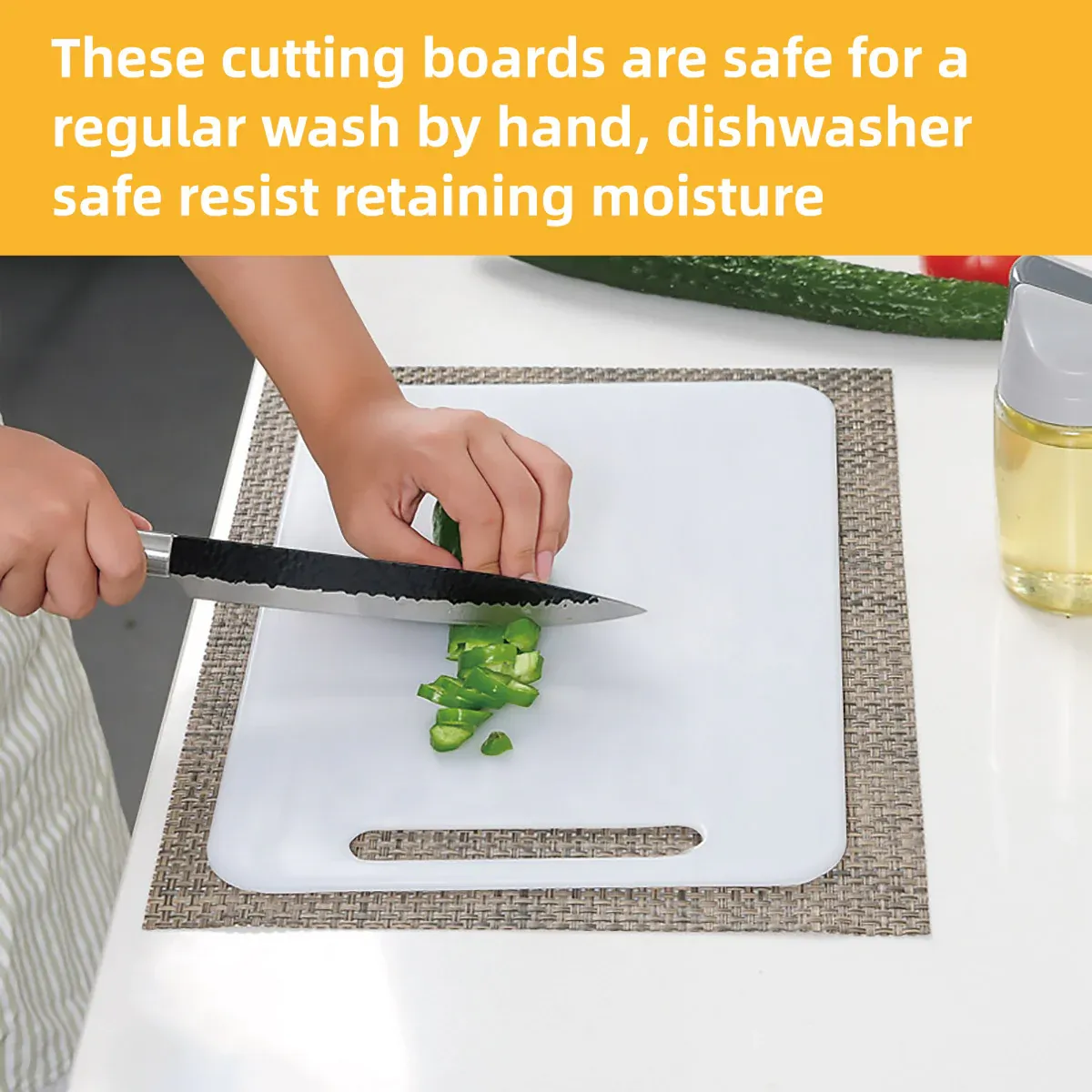 Plastic Cutting Board Small Chopping Board for Kitchen Food Prep view 11