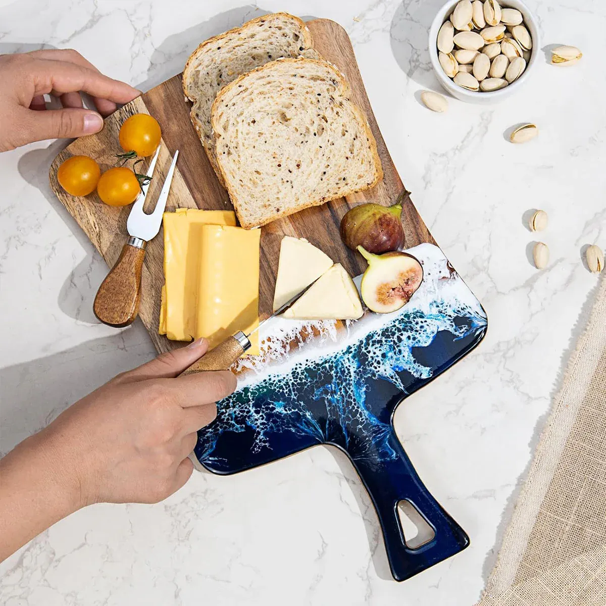 Wave Cutting Board Non Slip Chopping Board Kitchen Household Cutting Board view 15