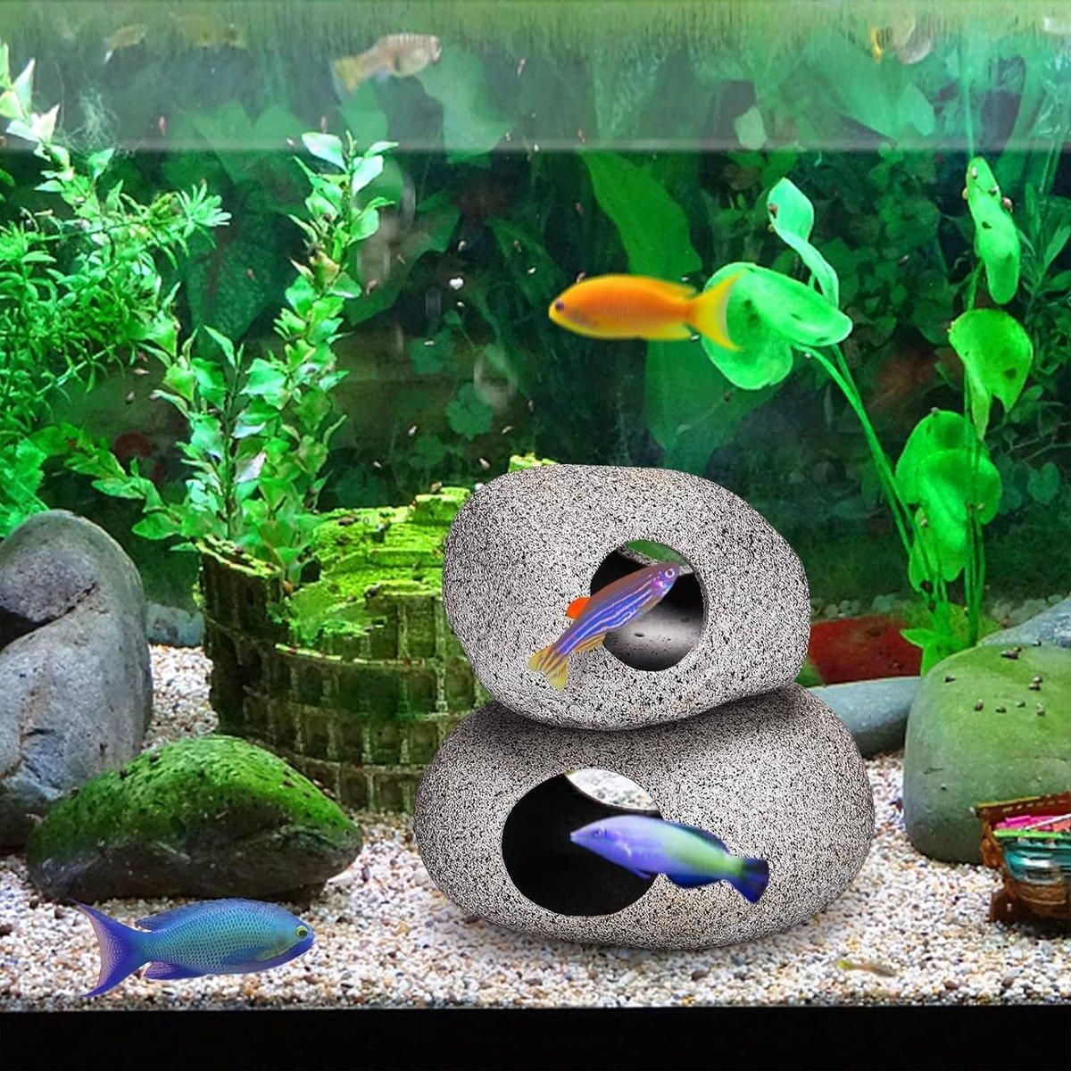 Clay Pot Aquarium Decoration Shrimp House Cichlid Breeding Tank Fish Nest view 9