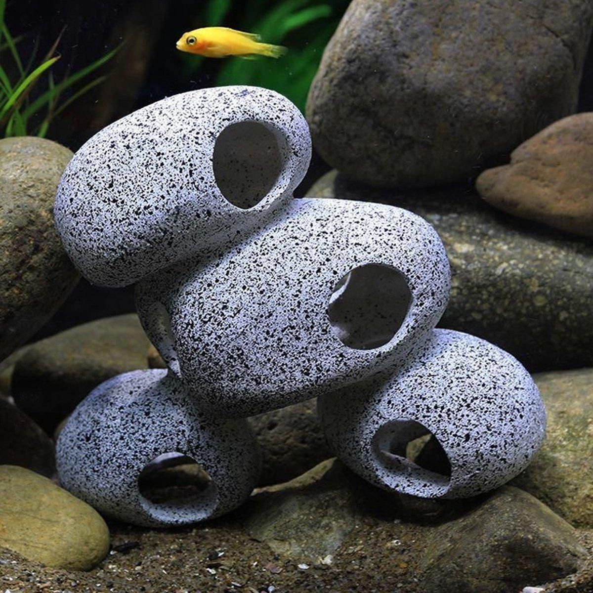 Clay Pot Aquarium Decoration Shrimp House Cichlid Breeding Tank Fish Nest view 12