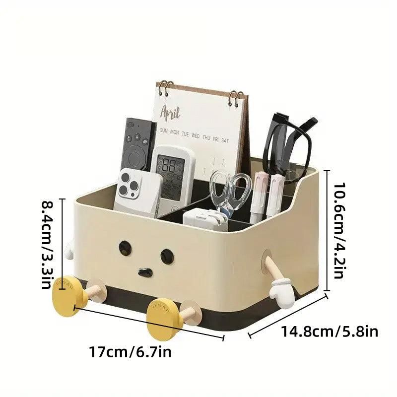 Desktop Organizer Storage Box Household Clutter Compartmentalized Container view 4