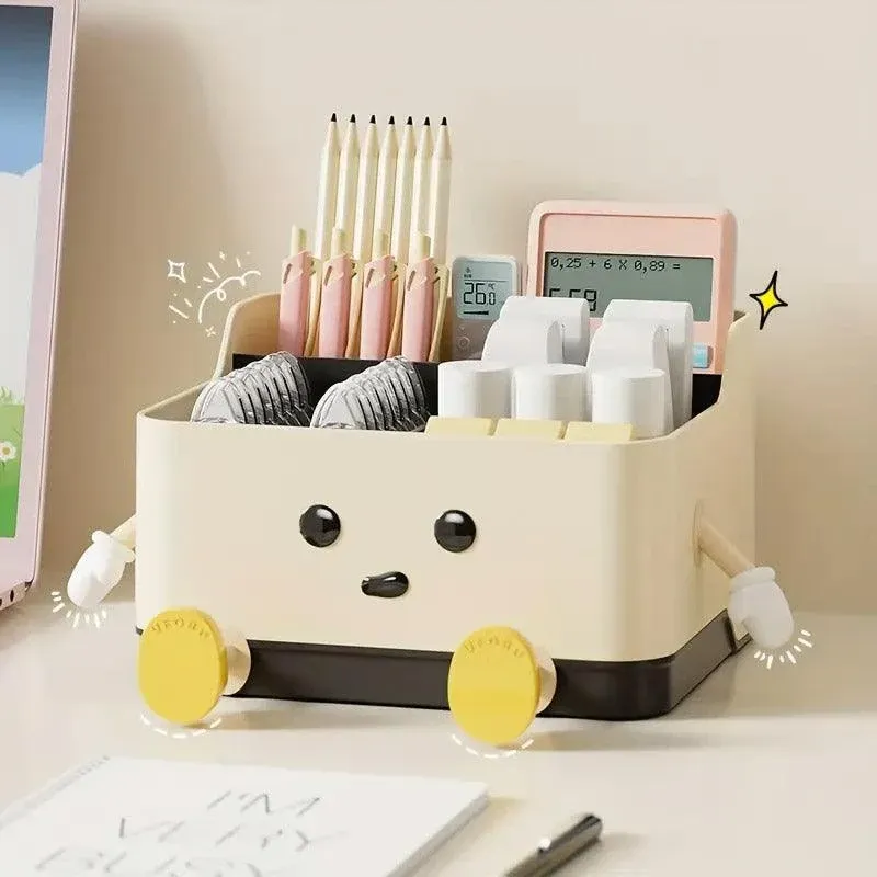 Desktop Organizer Storage Box Household Clutter Compartmentalized Container view 11