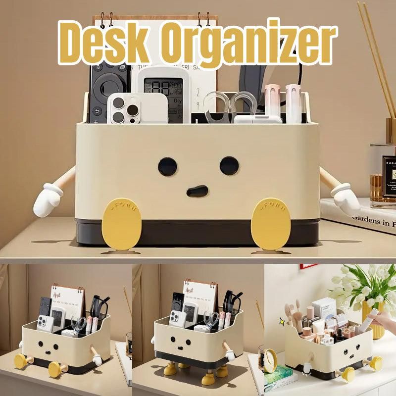 Desktop Organizer Storage Box Household Clutter Compartmentalized Container view 14