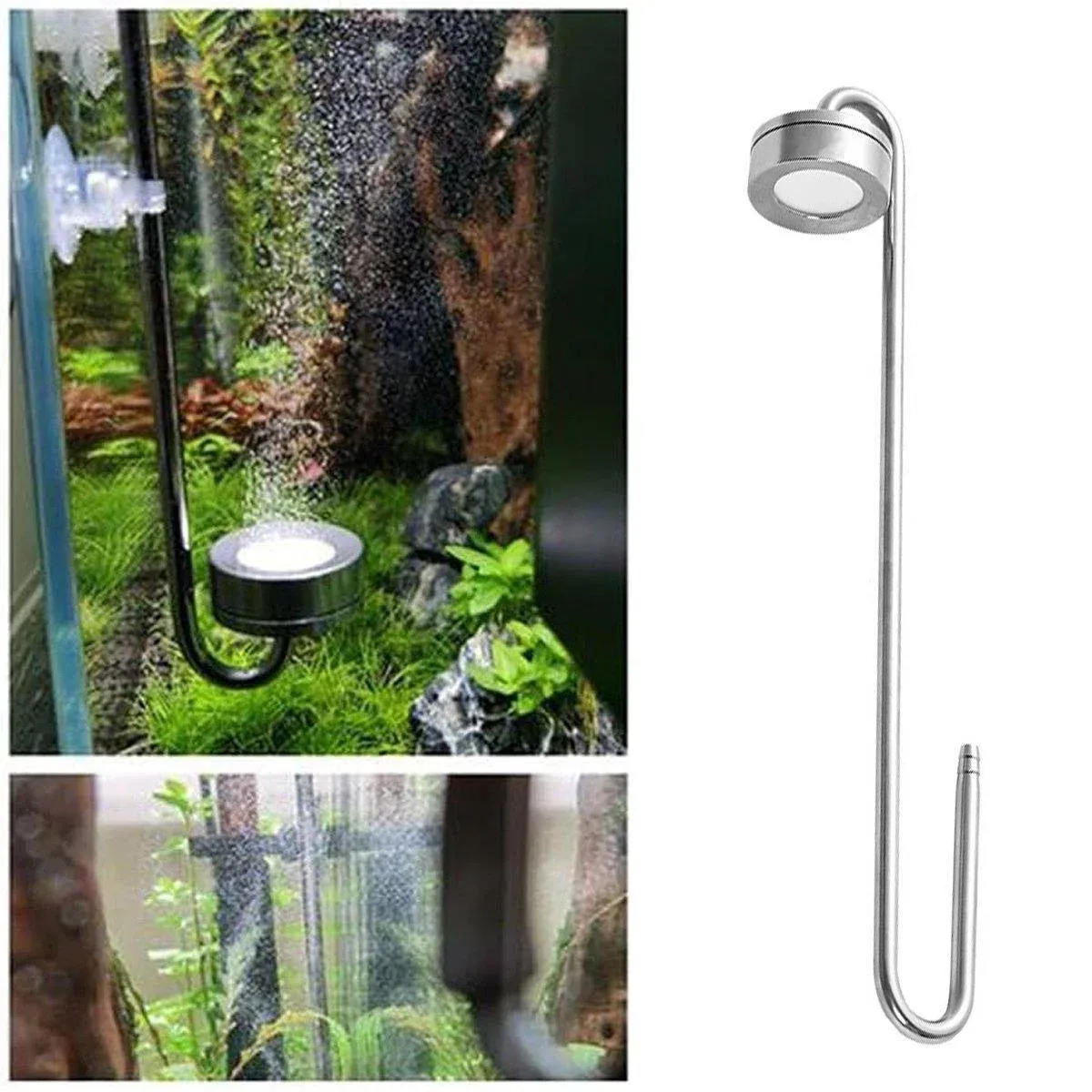 Stainless Steel Aquarium CO2 Diffuser Carbon Dioxide Atomizer Grass Tank view 7