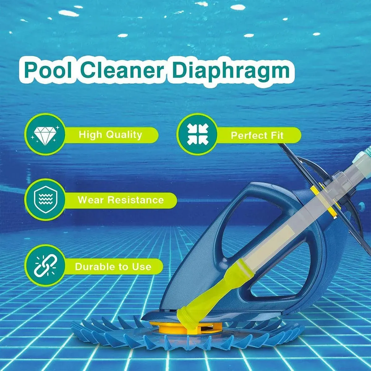 4Pcs Pool Cleaner Diaphragms Replacement Pool Vacuum Parts for Swimming Pools view 10