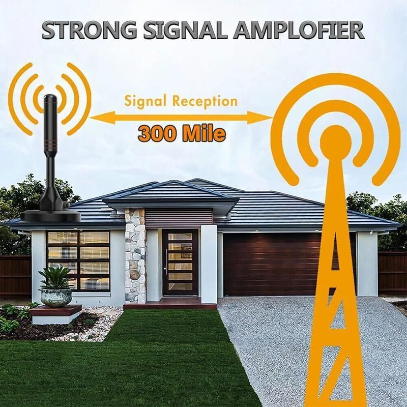 Digital Tv Antenna 300 Mile Indoor Outdoor Hd Tv Aerial Amplifier Signal Booster view 3