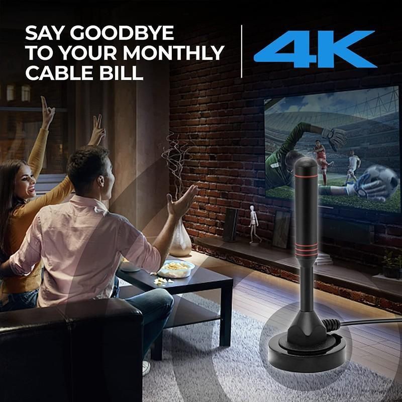 Digital Tv Antenna 300 Mile Indoor Outdoor Hd Tv Aerial Amplifier Signal Booster view 6