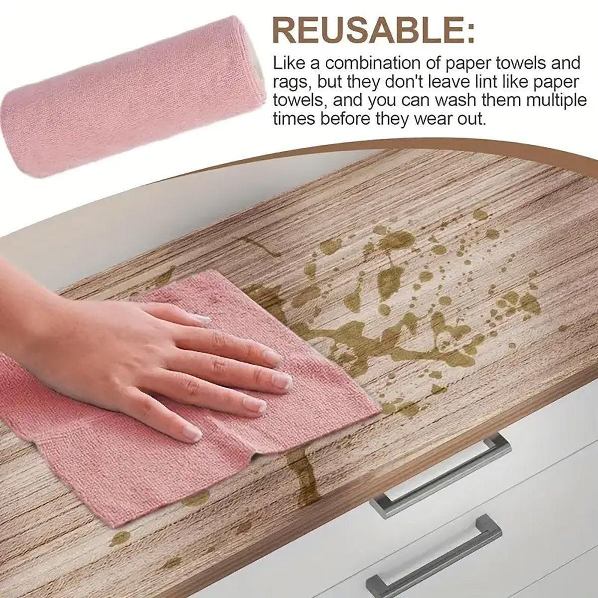 Multifunctional Kitchen Cleaning Towel Strong Absorbent Hand Tear Dish Cloth view 10