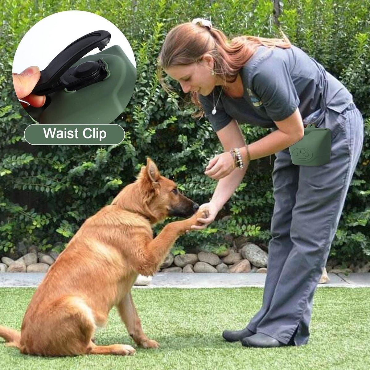 Portable Dog Food Bag Outdoor Walking Travel Feeding Pouch Pet Supplies view 5