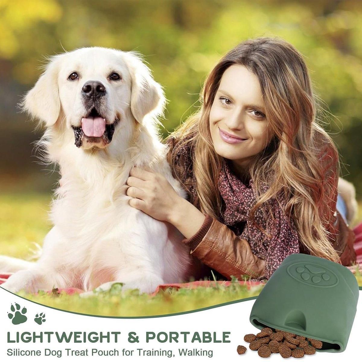 Portable Dog Food Bag Outdoor Walking Travel Feeding Pouch Pet Supplies view 6