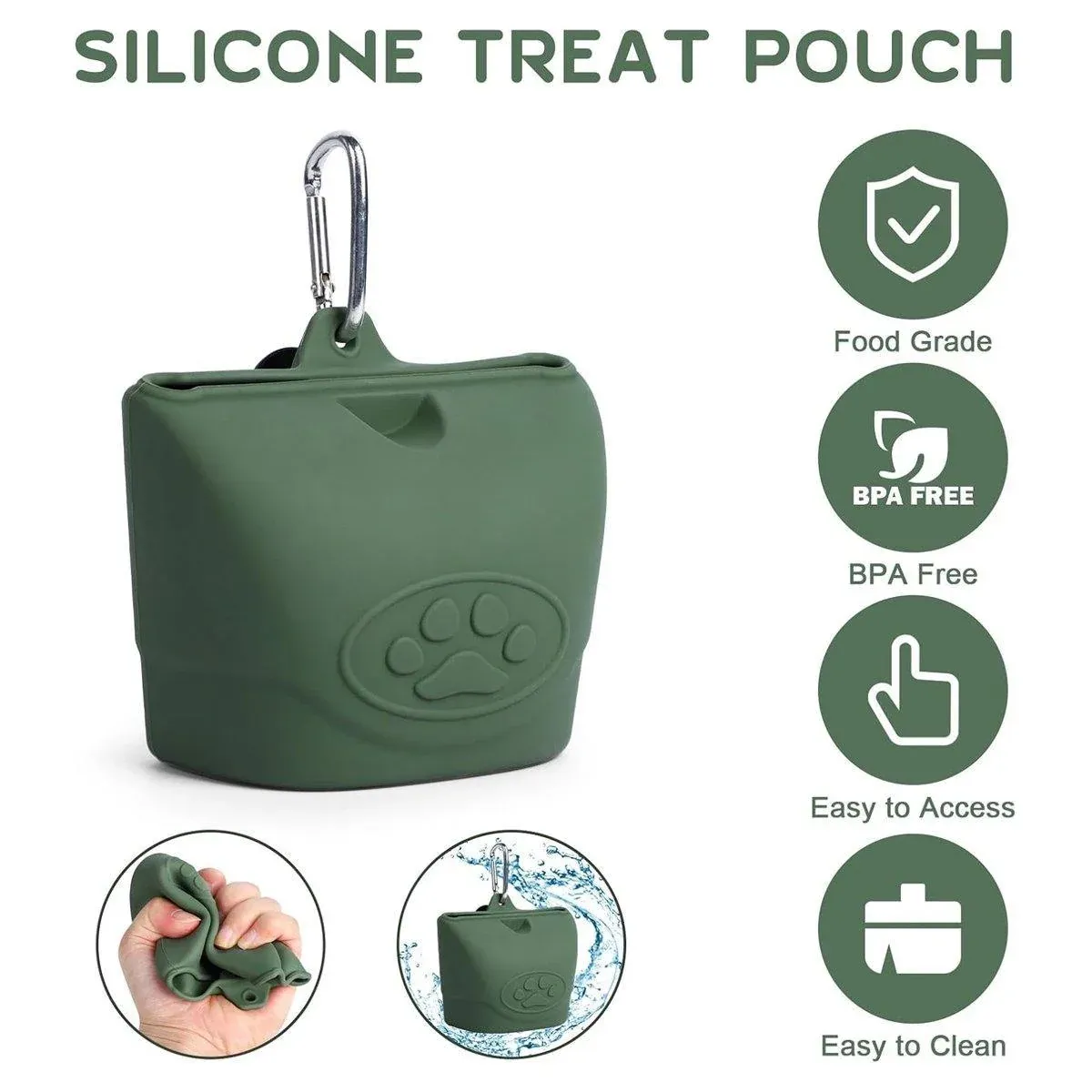 Portable Dog Food Bag Outdoor Walking Travel Feeding Pouch Pet Supplies view 9