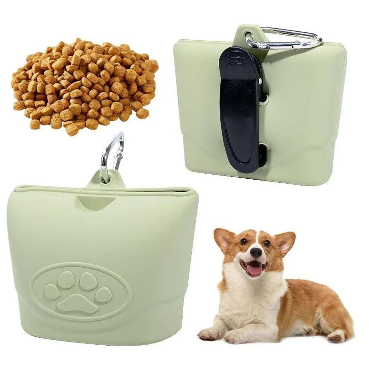 Portable Dog Food Bag Outdoor Walking Travel Feeding Pouch Pet Supplies view 12