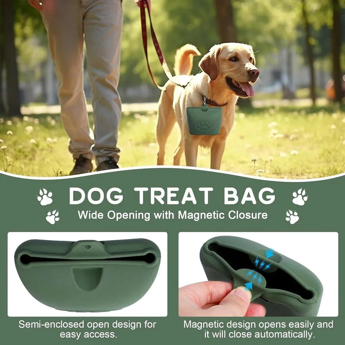 Portable Dog Food Bag Outdoor Walking Travel Feeding Pouch Pet Supplies view 14