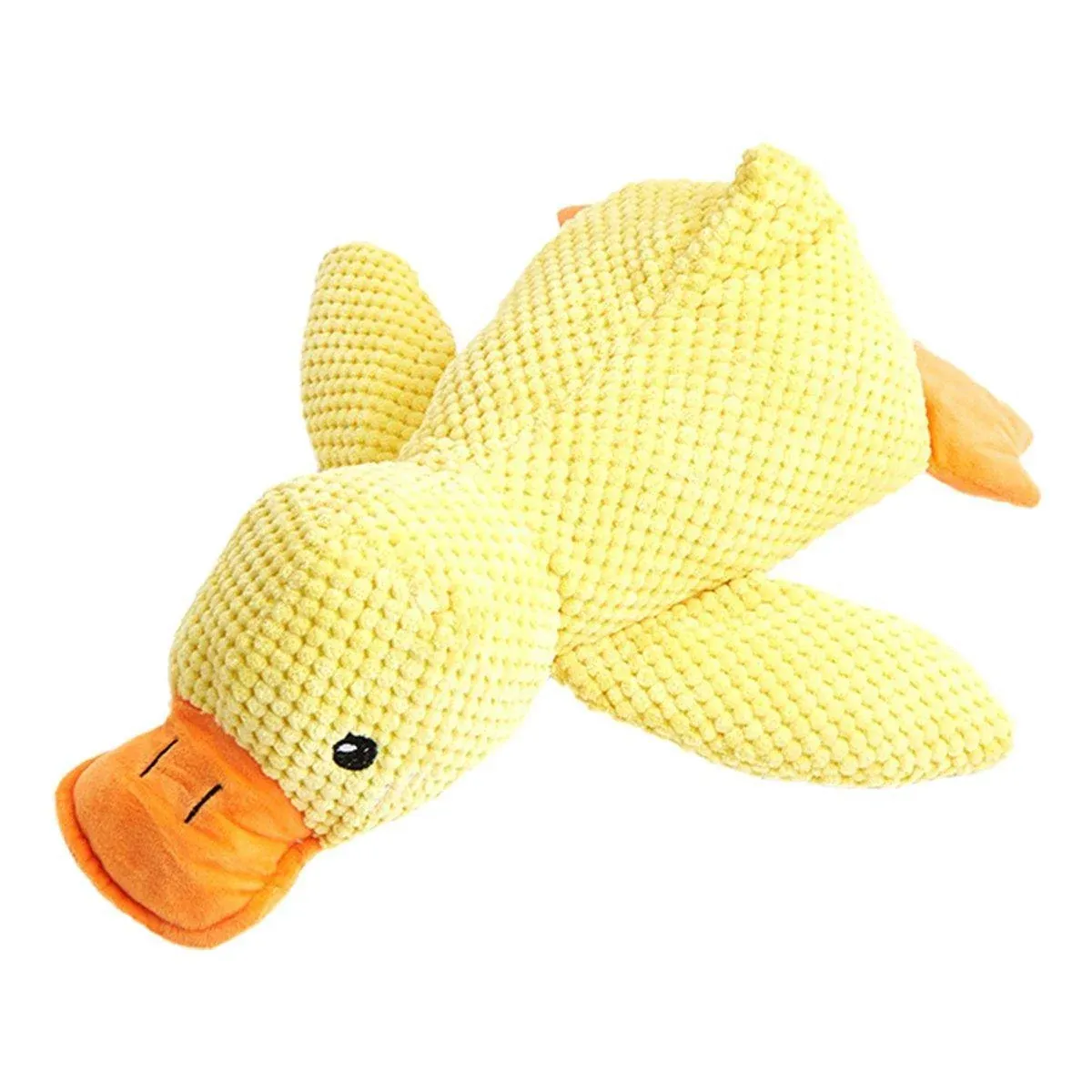 Plush Cartoon Duck Dog Toy Interactive Squeaky Pet Toy Durable Fun Chew Toy — image 1