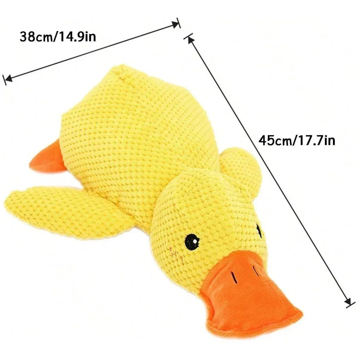 Plush Cartoon Duck Dog Toy Interactive Squeaky Pet Toy Durable Fun Chew Toy view 4