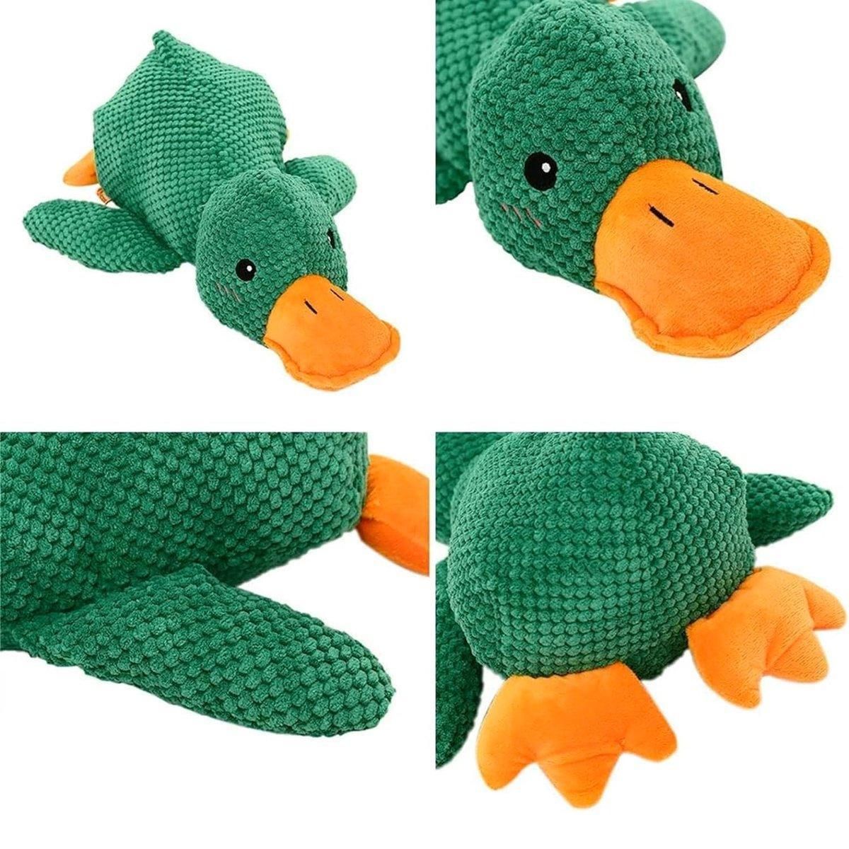 Plush Cartoon Duck Dog Toy Interactive Squeaky Pet Toy Durable Fun Chew Toy view 12