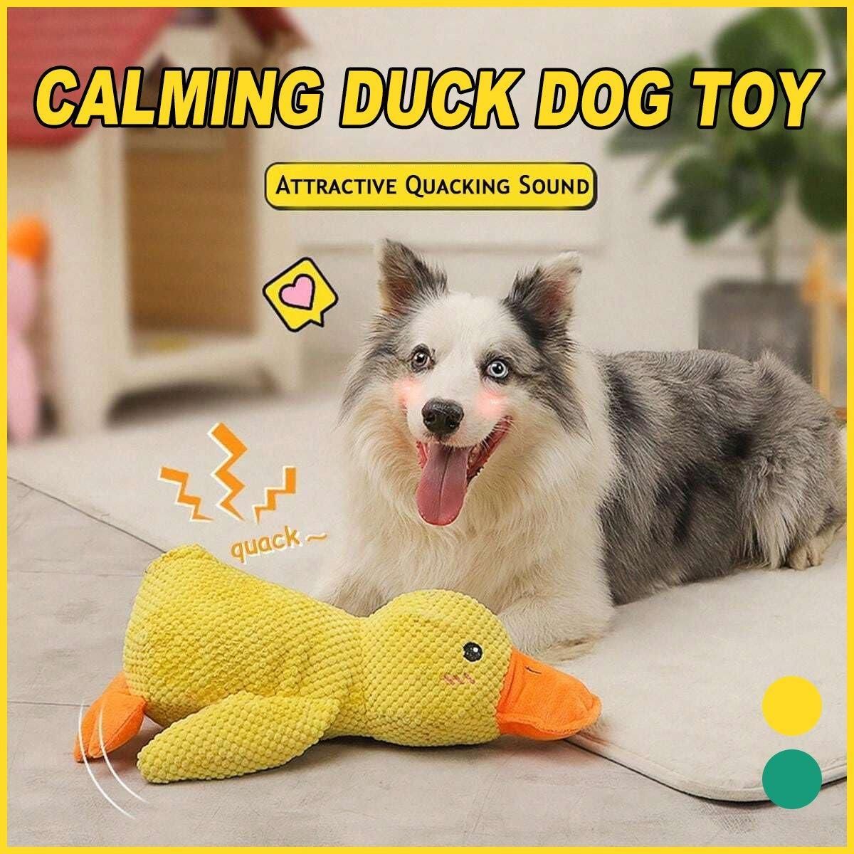 Plush Cartoon Duck Dog Toy Interactive Squeaky Pet Toy Durable Fun Chew Toy view 14