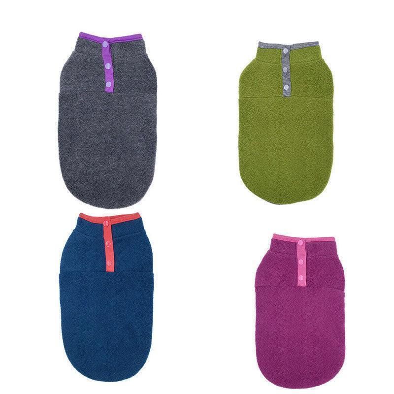 M Pet Dog Puppy Winter Warm Fleece Jumper Vest Coat Jacket Apparel Clothes view 3