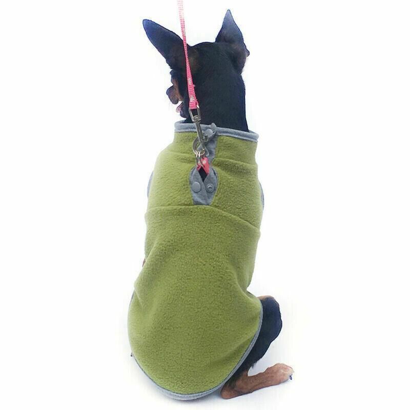 M Pet Dog Puppy Winter Warm Fleece Jumper Vest Coat Jacket Apparel Clothes view 6