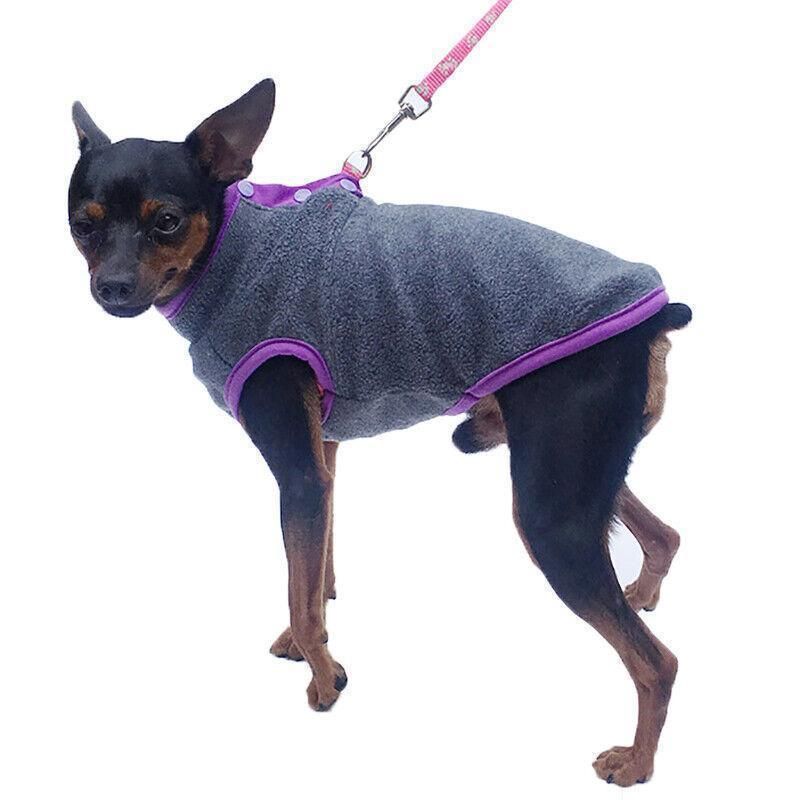 M Pet Dog Puppy Winter Warm Fleece Jumper Vest Coat Jacket Apparel Clothes view 7