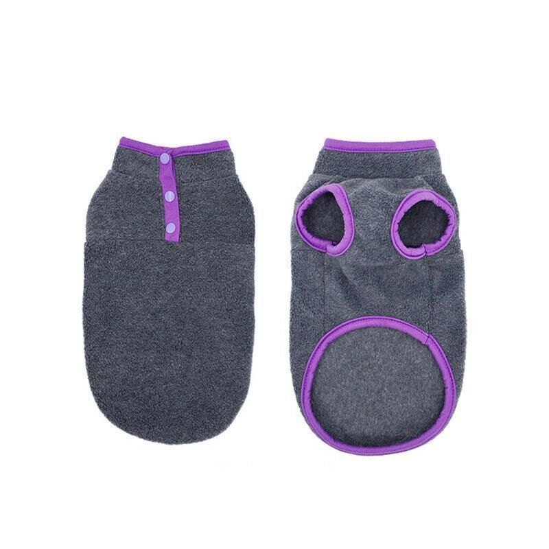 L Pet Dog Puppy Winter Warm Fleece Jumper Vest Coat Jacket Apparel Clothes — image 1