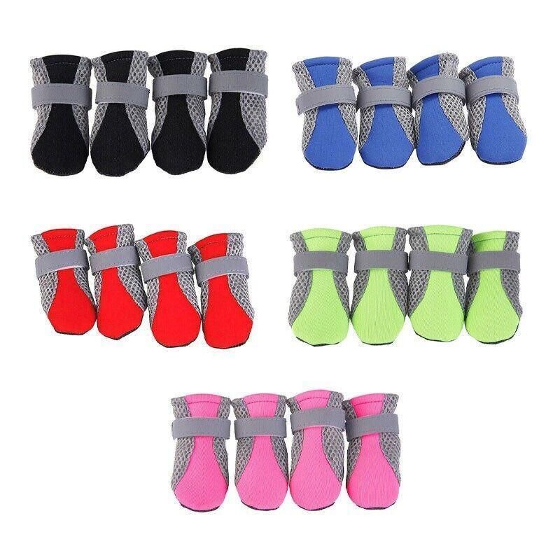 4PCS L Size Anti Slip Waterproof Protective Dog Shoes Rain Boots Pet Socks view 3