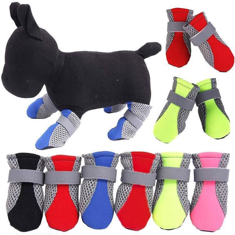 4PCS L Size Anti Slip Waterproof Protective Dog Shoes Rain Boots Pet Socks view 7