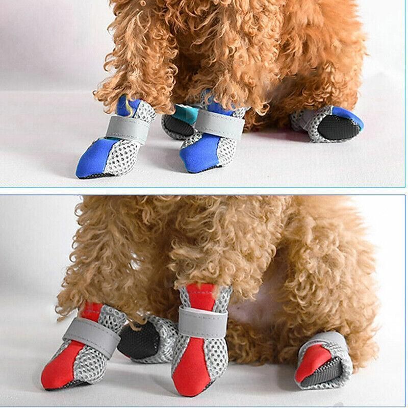 4PCS S Size Anti Slip Waterproof Protective Dog Shoes Rain Boots Pet Socks view 4