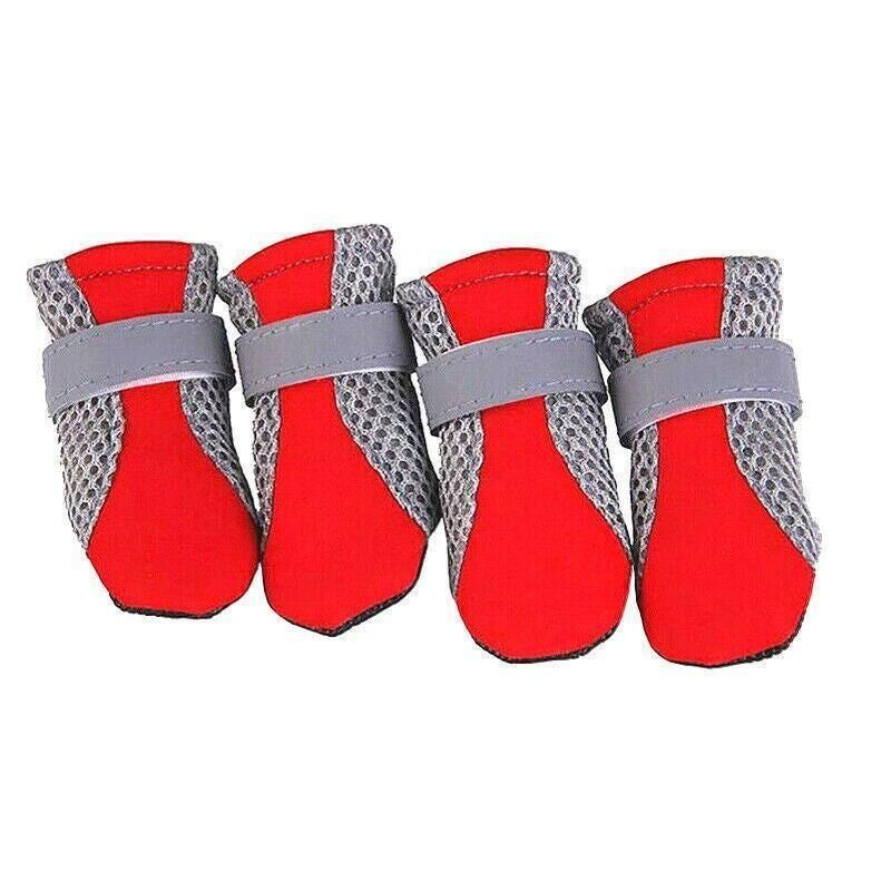 4PCS M Size Anti Slip Waterproof Protective Dog Shoes Rain Boots Pet Socks — image 1