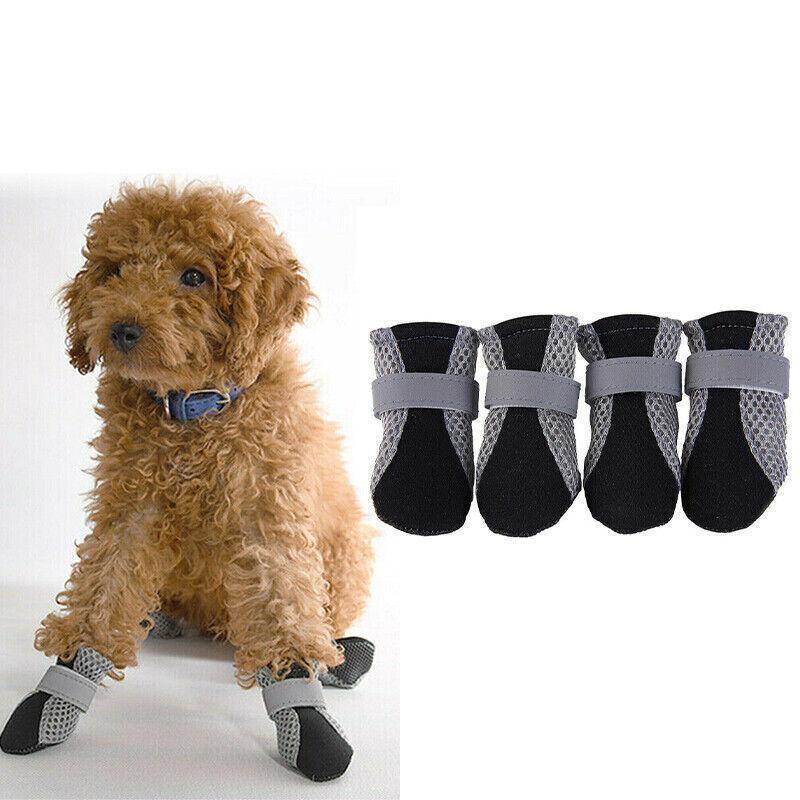 4PCS M Size Anti Slip Waterproof Protective Dog Shoes Rain Boots Pet Socks view 10