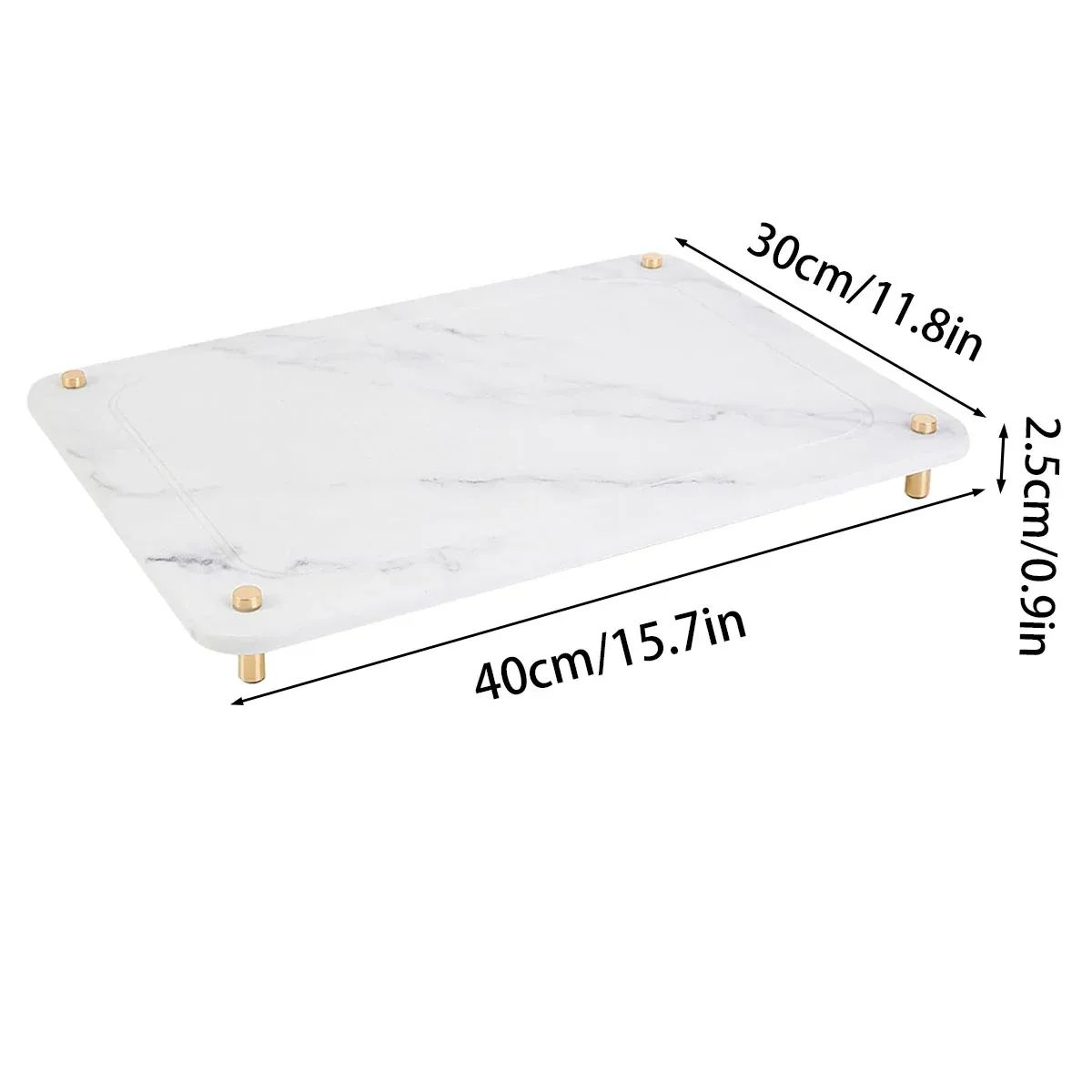 Diatom Mud Water Draining Pad Kitchen Faucet Washbasin Water Absorbing Mat view 3