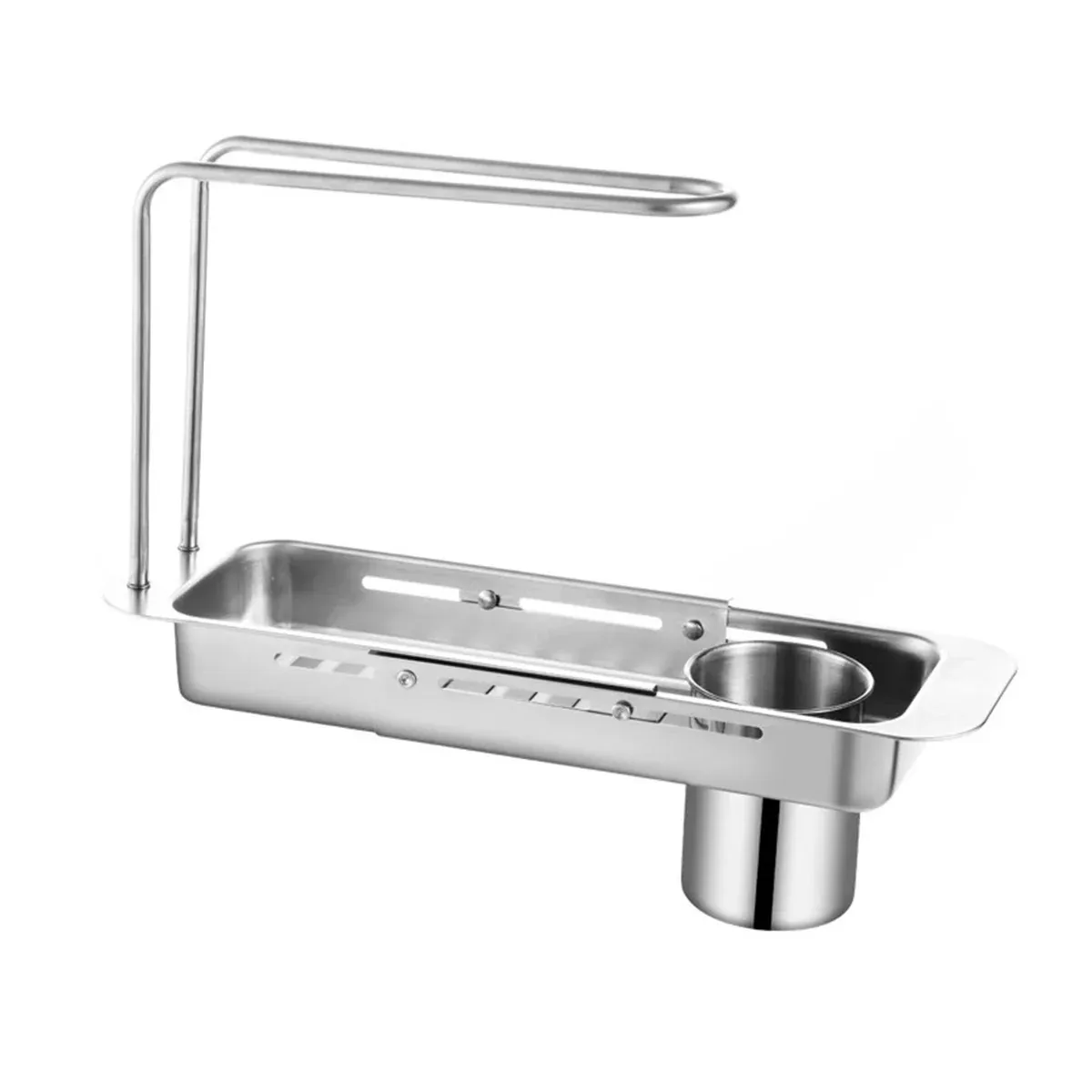Retractable Kitchen Sink Draining Rack Water Filter Basket Storage Shelf Home — image 1