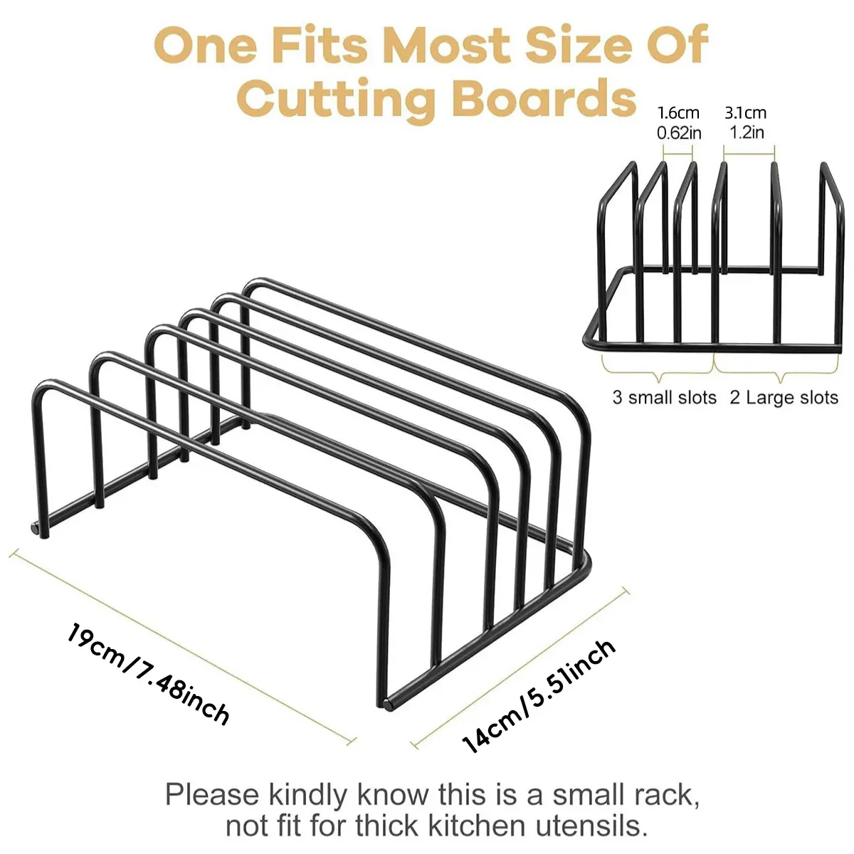 Home Kitchen Chopping Board Draining Rack Multifunction Storage Shelf Organizer view 3