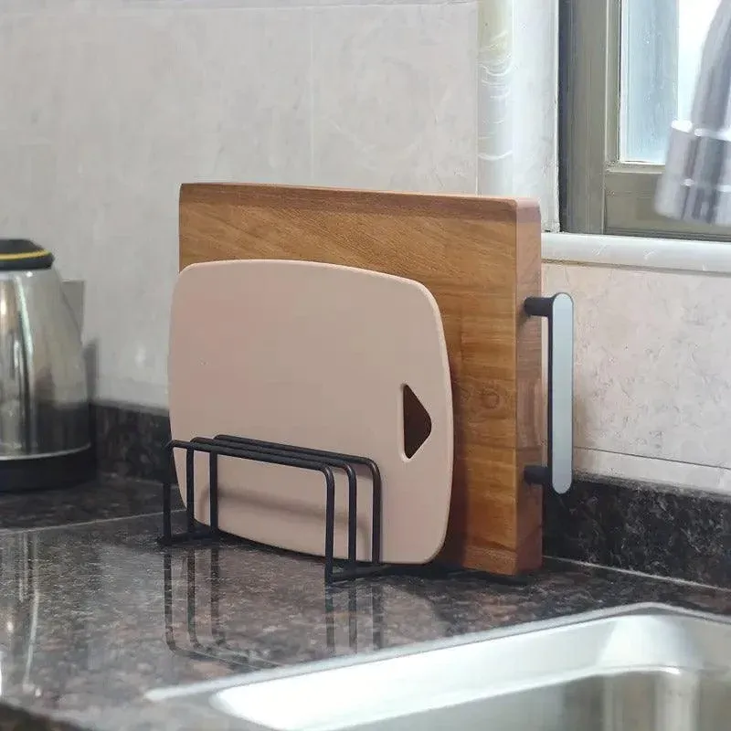 Home Kitchen Chopping Board Draining Rack Multifunction Storage Shelf Organizer view 10