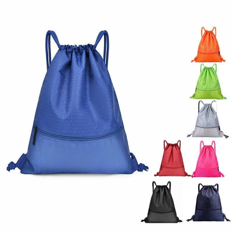 Backpack Sport Pack String Tote Gym Bag Cinch Sack School Drawstring Capacity view 3