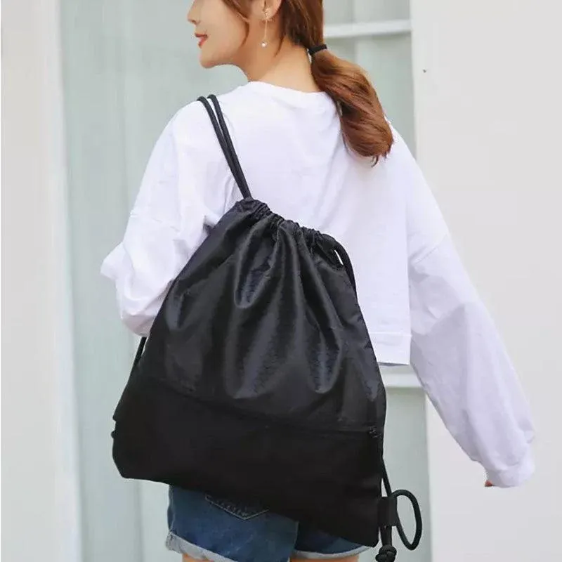Backpack Sport Pack String Tote Gym Bag Cinch Sack School Drawstring Capacity view 5