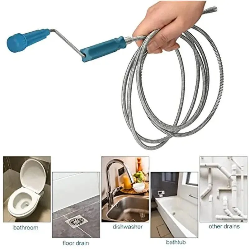 3M Drain Unclogger Multi Functional Pipe Blockage Removal Tool for Plumbing Need view 4
