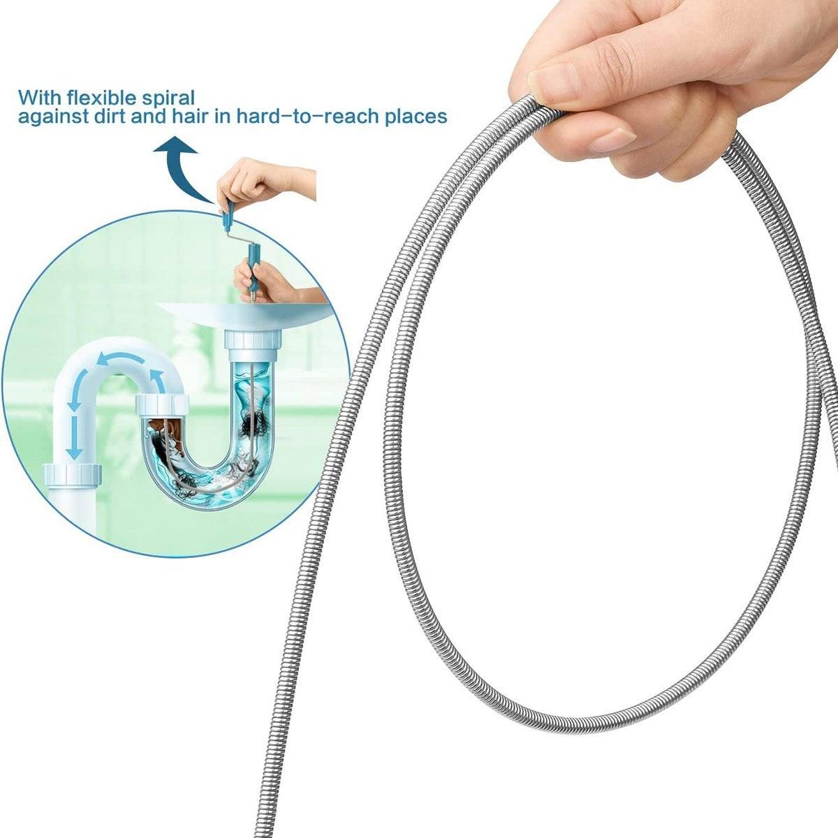 3M Drain Unclogger Multi Functional Pipe Blockage Removal Tool for Plumbing Need view 6