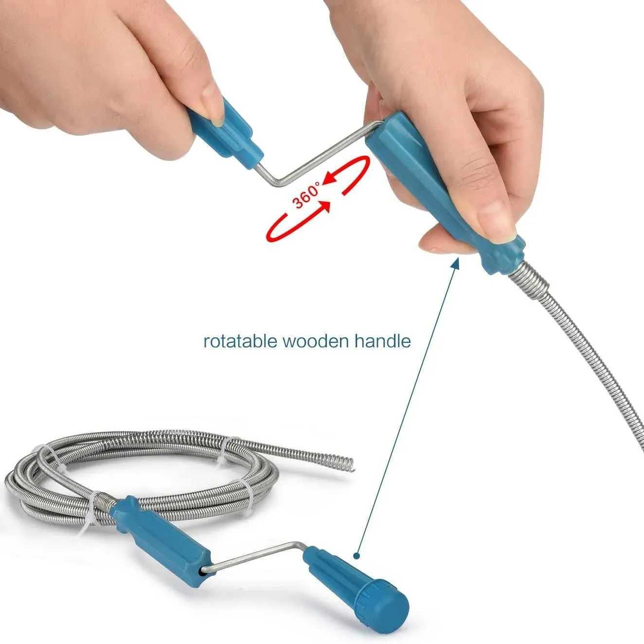 3M Drain Unclogger Multi Functional Pipe Blockage Removal Tool for Plumbing Need view 10