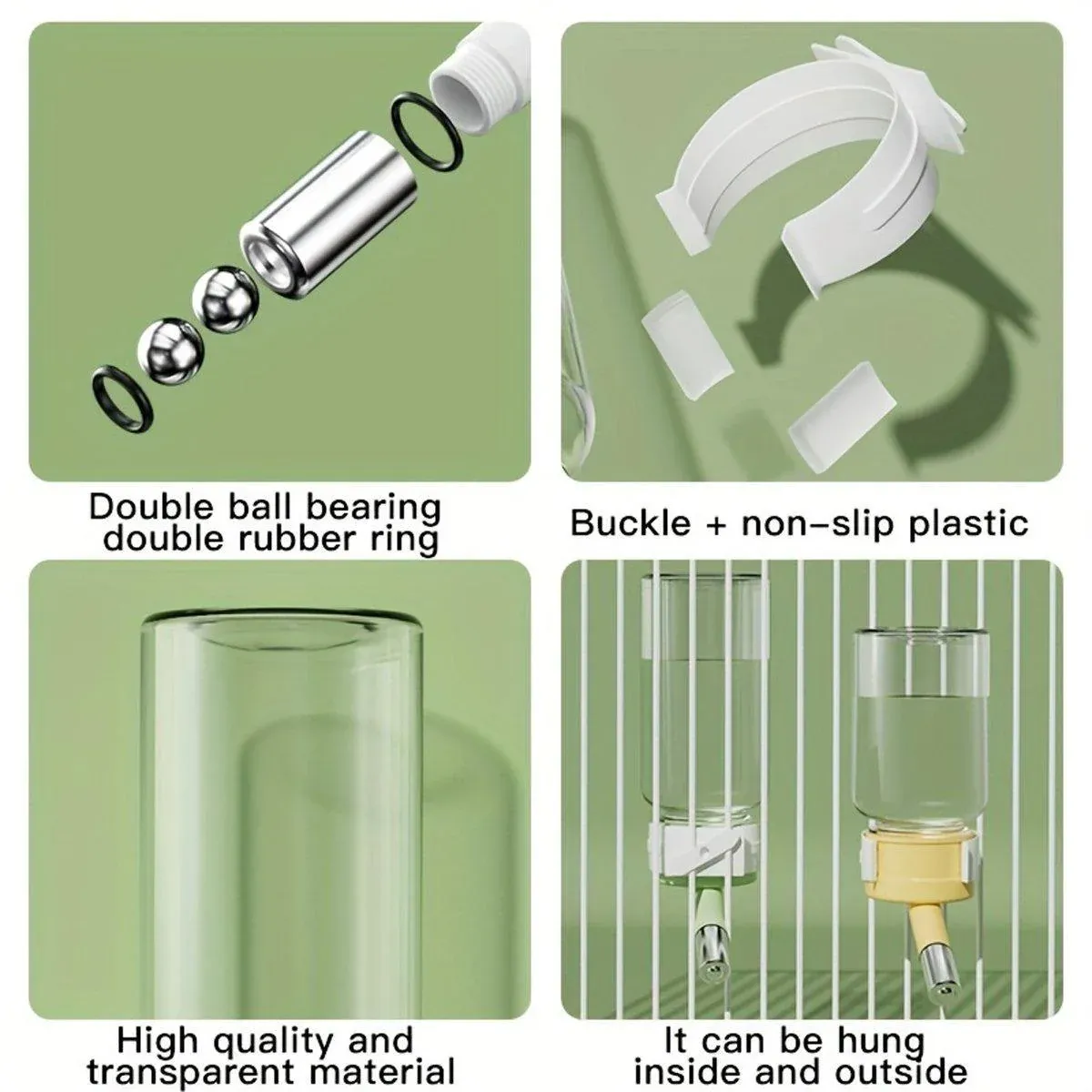 Pet Water Bottle for Hamster Guinea Pig Rabbit Vacuum Drinking Feeder Kettle view 9
