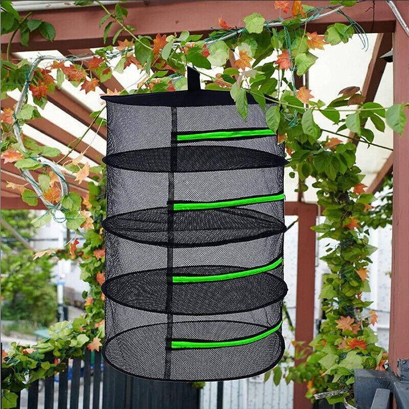 2-8 Tier Drying Net Large Shelf Hydroponic Hanging Grow Herb Plant Dry - 8 Layers view 12